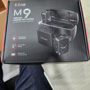 FIFINE 파이파인 M9 무선 핀마이크 라발리에 마이