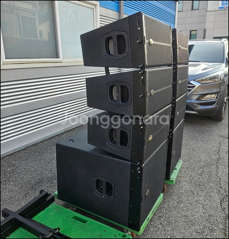 중고 라인어레이 스피커 (탑6+서브2+범퍼)--2