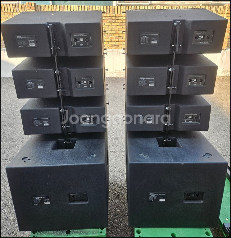 중고 라인어레이 스피커 (탑6+서브2+범퍼)--4