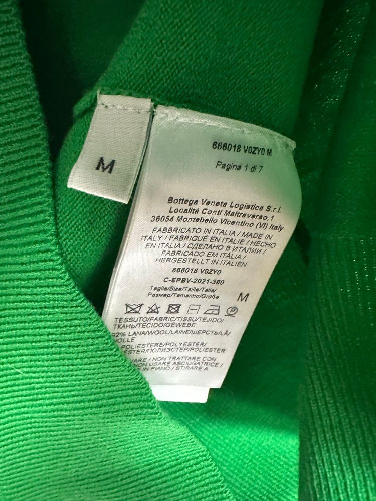 보테가베네타 백 트라이앵글 라이트 울 니트 ( 66 )--6