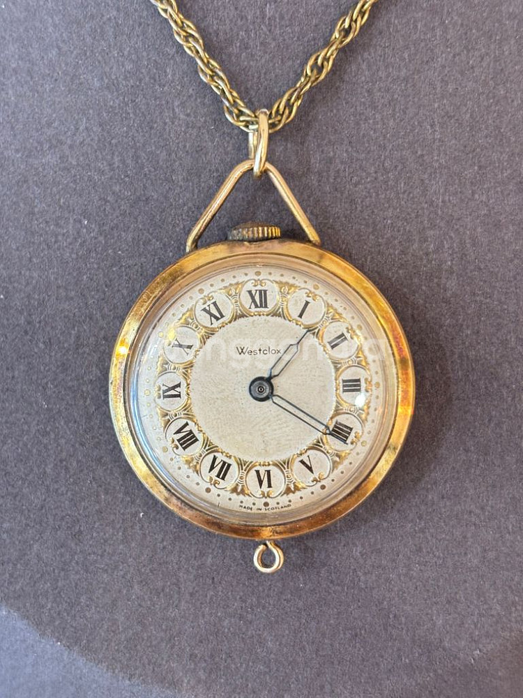Westclox 빈티지 펜던트 기계식 시계--0