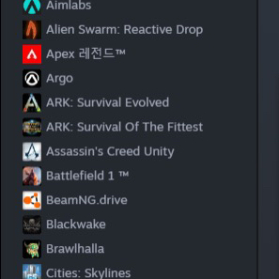 스팀 아이디 판매합니다 Gta5,fc25,배그,팰월드