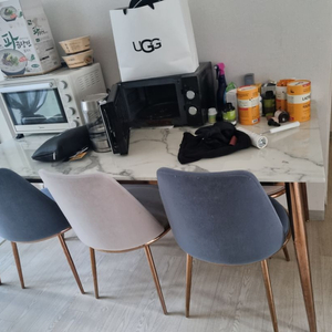 세라믹 6인용 식탁 벤치의자