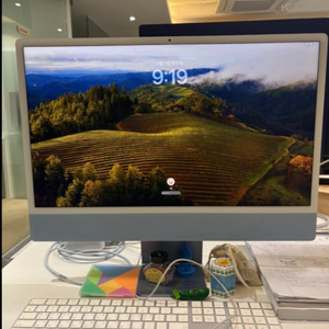 아이맥 24인치 M1 512GB 8GB 블루 급처
