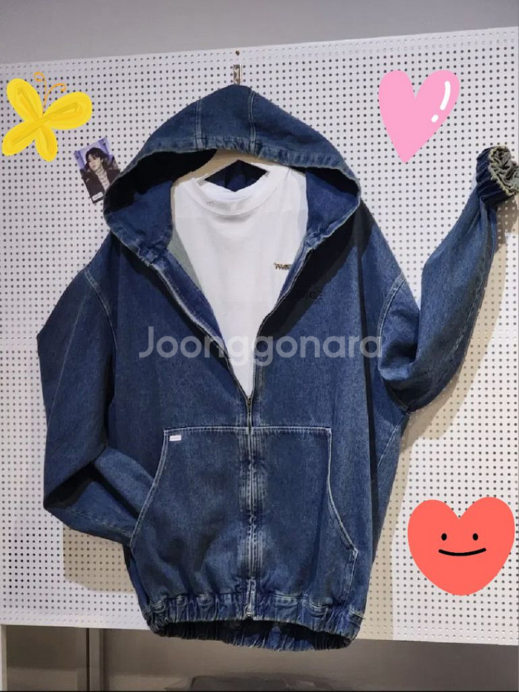 미개봉) 전못진 BTS지민 데님후드집업 방탄소년단--0