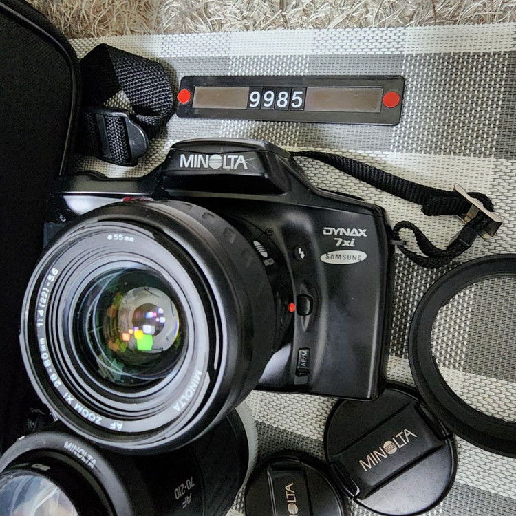 미놀타 다이낙스 7 xi 필름카메라 렌즈2개 가방세트 이미지