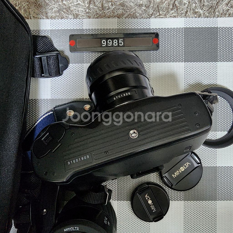 미놀타 다이낙스 7 xi 필름카메라 렌즈2개 가방세트--4