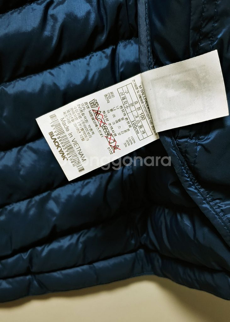[L] 블랙야크 AWC 패딩조끼 다크네이비376--6