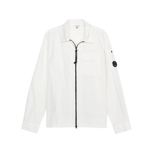 CP컴퍼니 오가닉 셔츠 자켓 L 화이트