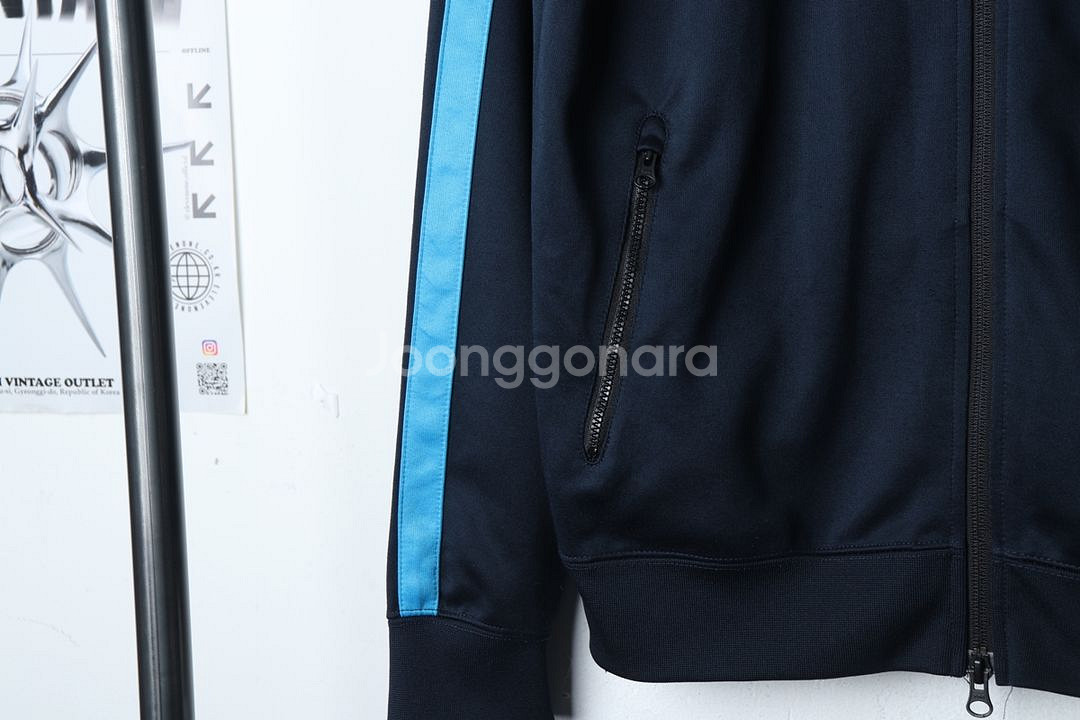 (L) 나이키 집업 바람막이 점퍼자켓 네이비 테크팩--3