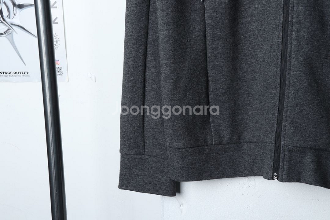 (L) 아디다스 집업 바람막이 점퍼자켓 차콜 올드스쿨--3