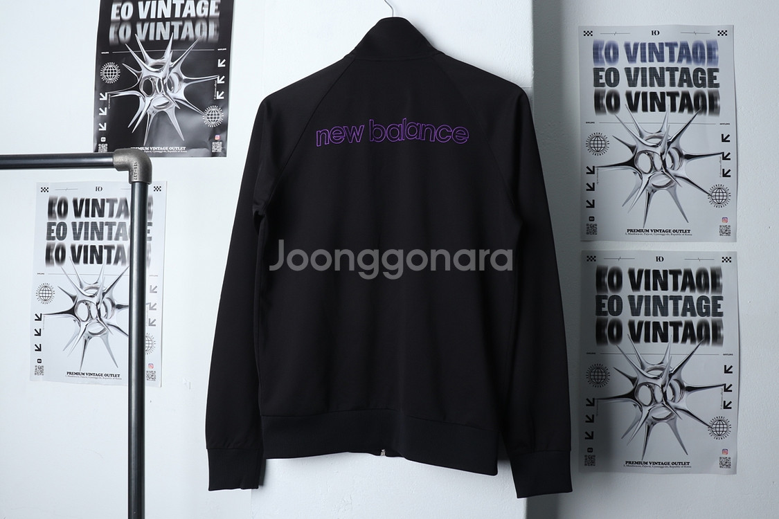 (M) 뉴발란스 집업 바람막이 점퍼자켓 블랙 올드스쿨--7