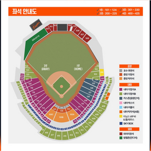 4/12 토요일 한화 vs 키움 1루 응원단 2연석