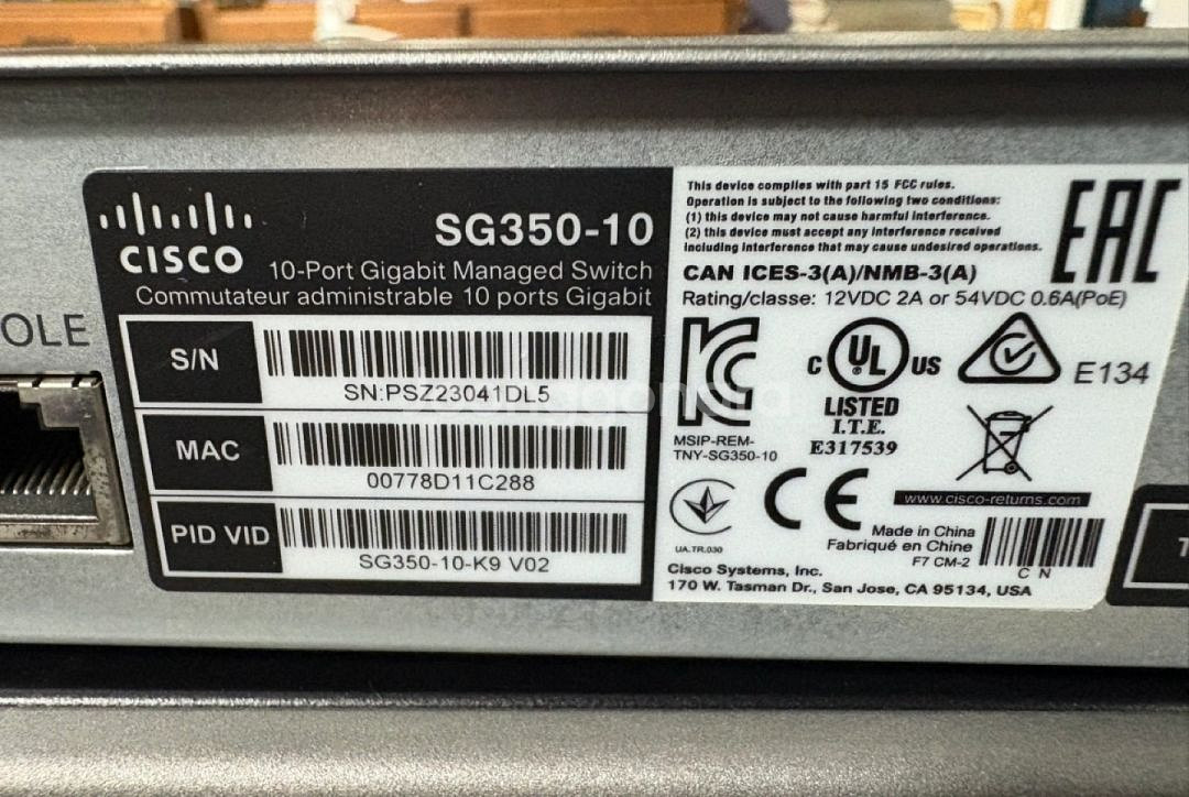 시스코 sg350-10--1