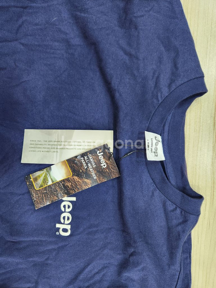 JEEP(짚) 라운드 반팔티(새상품/L/네이비/택포)--2