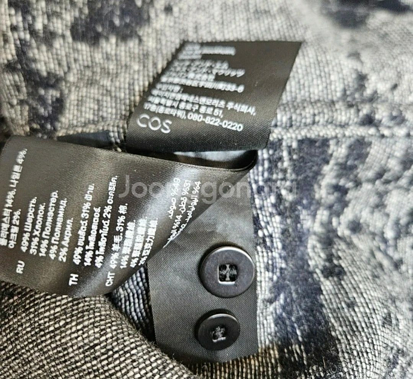 COS 코스 남성오버셔츠자켓 EUR M 100--8