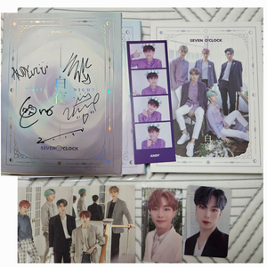 KPOP Seven O clock 싸인 CD +사진카드