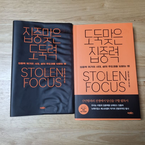 도둑맞은 집중력(집중맞은 도둑력 북커버 포함