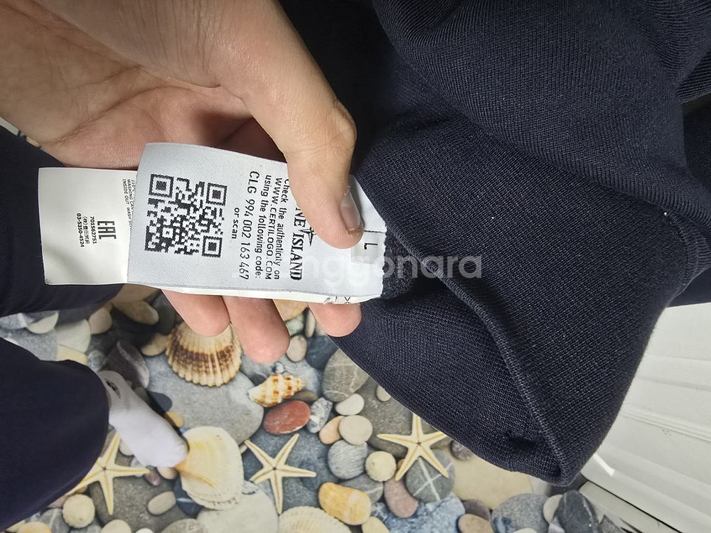 스톤아일랜드 네이비 와펜맨투맨 L 실착2회(마지막가격)--3