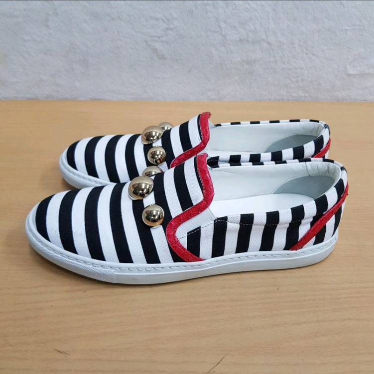 정품 디스퀘어드2 여성 스니커즈 슬립온 운동화 38--4