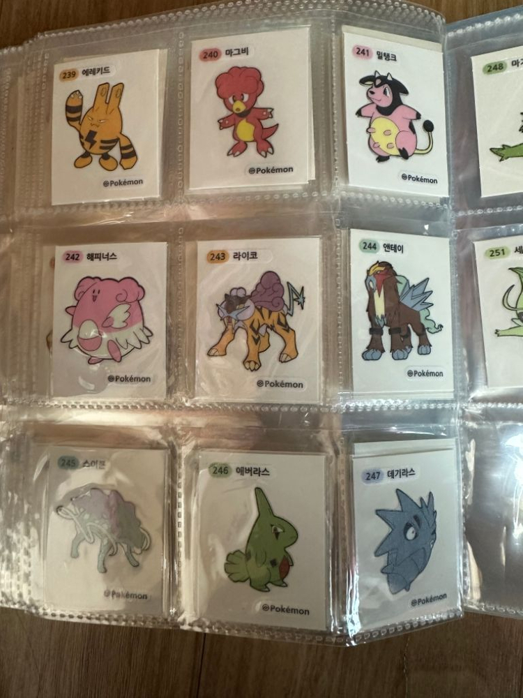 포켓몬 띠부띠부씰 띠부씰 251종팝니다 이미지