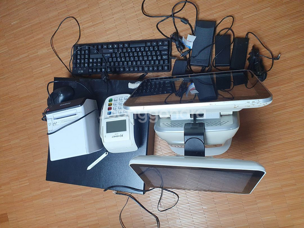 포스뱅크 듀얼포스 풀세트 포스본체 금고프린터바코드스캐너--4