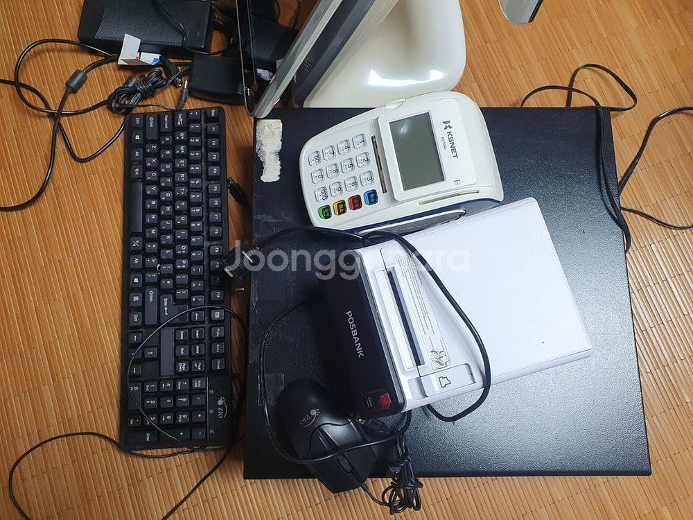 포스뱅크 듀얼포스 풀세트 포스본체 금고프린터바코드스캐너--1