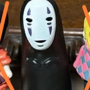 지브리 센과 치히로 가오나시 피규어 손가락인형