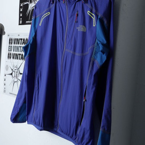 W(L-XL) 노스페이스 집업 바람막이 점퍼자켓 블루