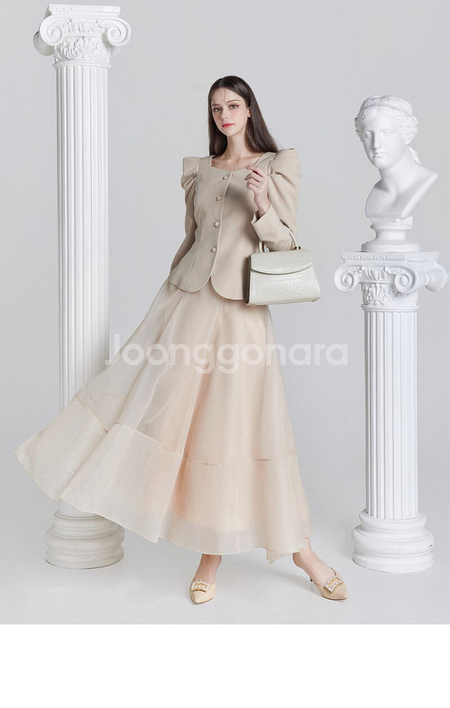 Masha Skirt (Beige) L--1