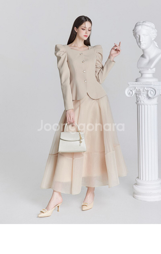 Masha Skirt (Beige) L--6