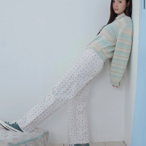 보카바카 플라워패턴 데님 바지