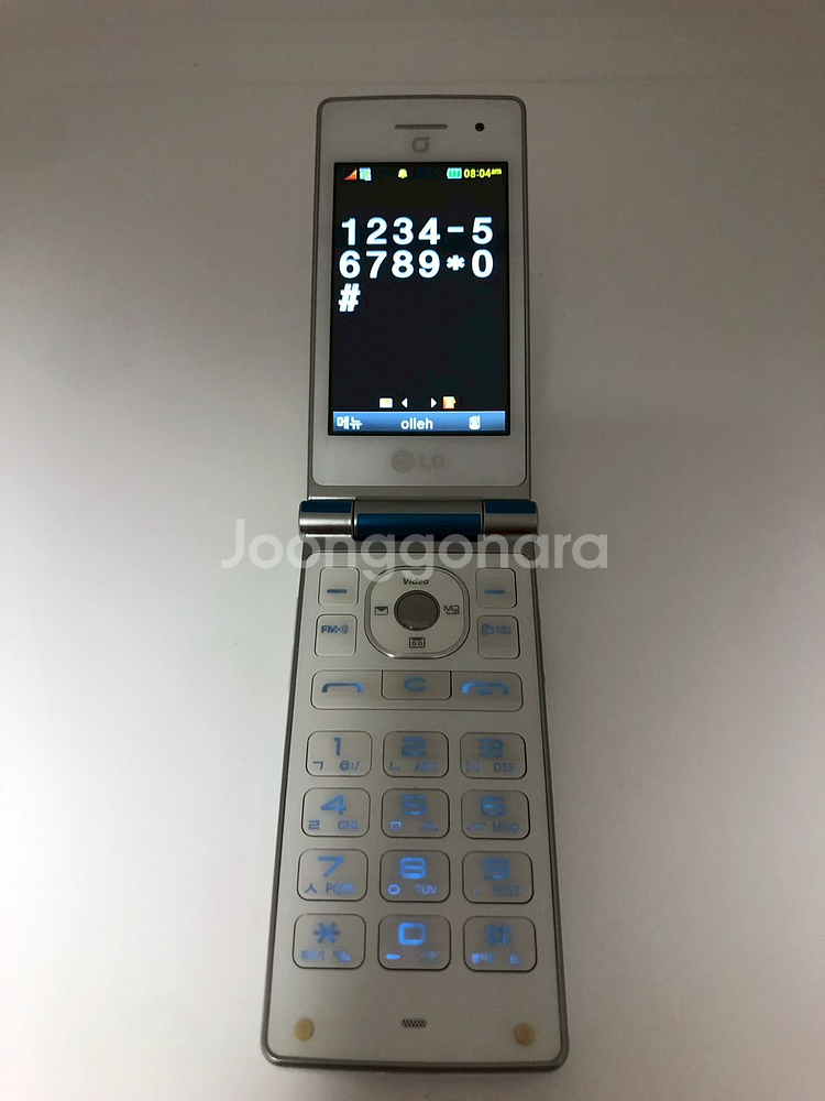 LG 와인샤베트(KH8400) 폴더폰 깔끔 기기 판매--2