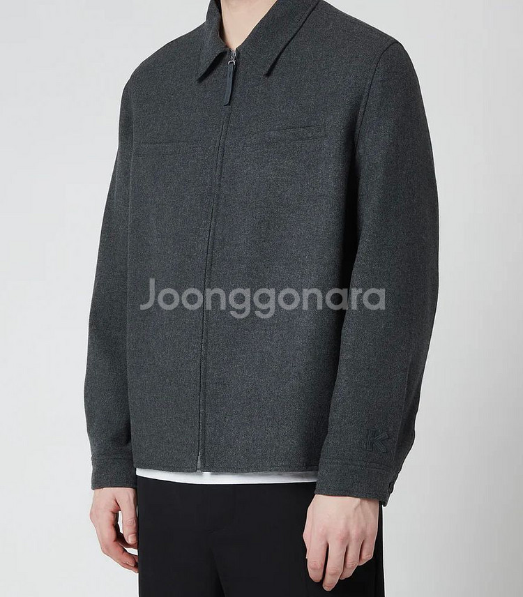 kenzo 겐조 울 블루종 미드나잇 블루 셋업 자켓--0