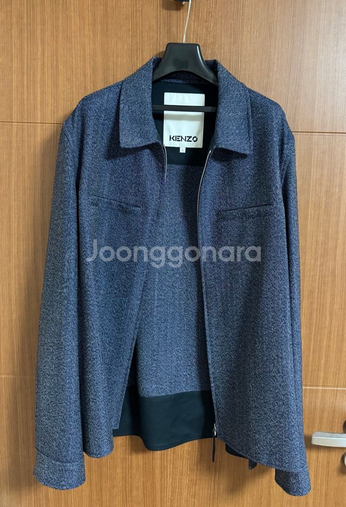 kenzo 겐조 울 블루종 미드나잇 블루 셋업 자켓--2