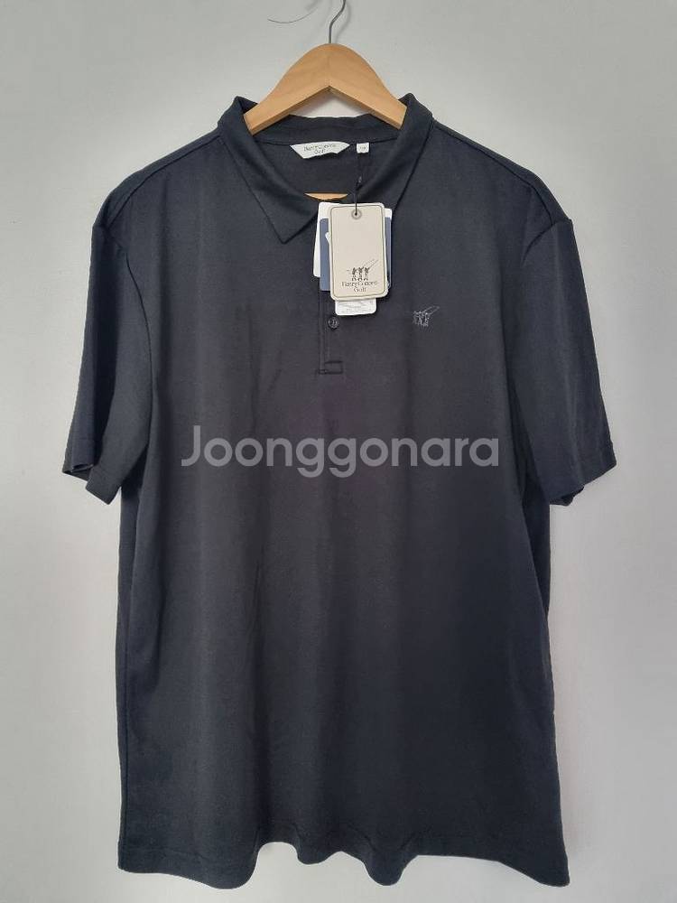 헨리코튼골프 퍼포먼스 블랙 반팔카라티(새상품,110)--1