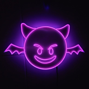 네온사인 데빌 이모지 led 램프