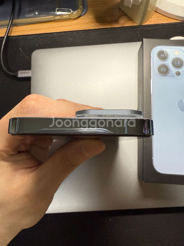 아이폰13프로 256 시에라블루--3