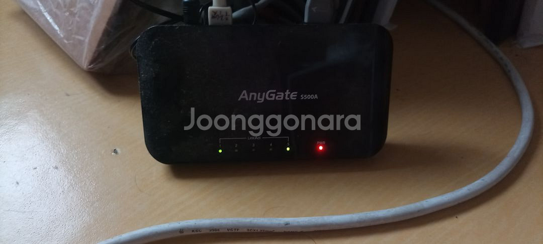 인터넷 스위칭 허브(5포트) +어댑터 +랜선, hub--6