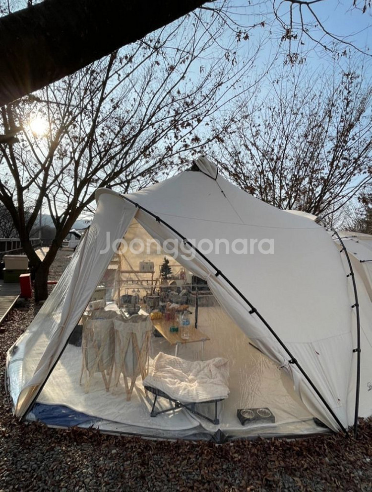 캠핑칸 블로우쉘터, 오크돔M 세트 일괄 250만원--0