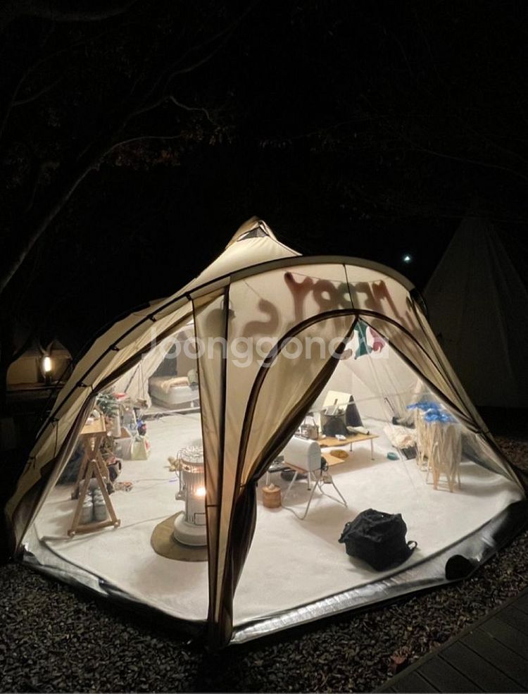 캠핑칸 블로우쉘터, 오크돔M 세트 일괄 250만원--5