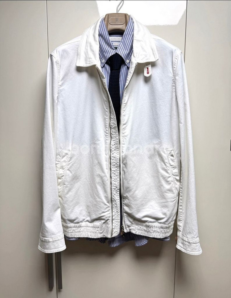 브루넬로 쿠치넬리 바시티 집업 봄버 재킷--1