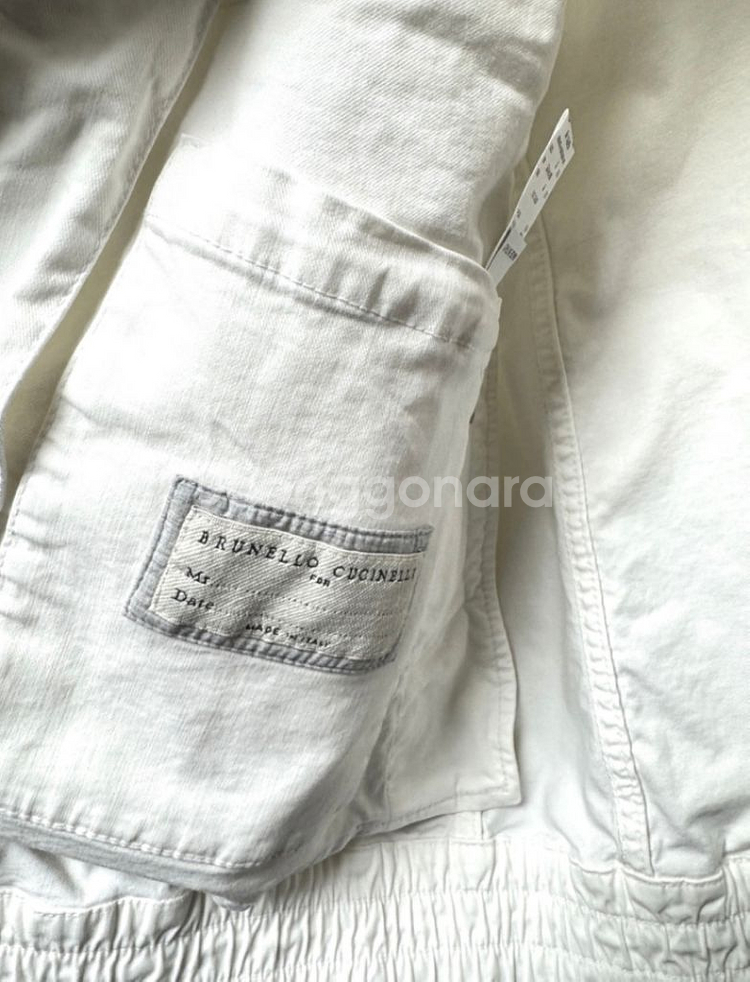 브루넬로 쿠치넬리 바시티 집업 봄버 재킷--4