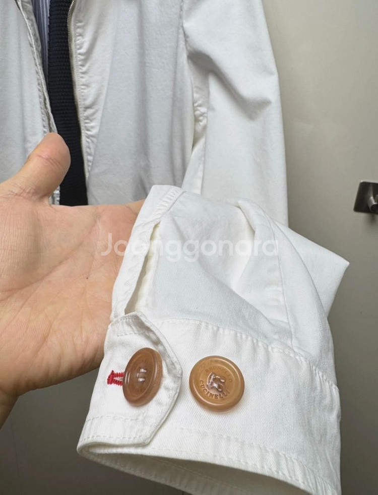 브루넬로 쿠치넬리 바시티 집업 봄버 재킷--5