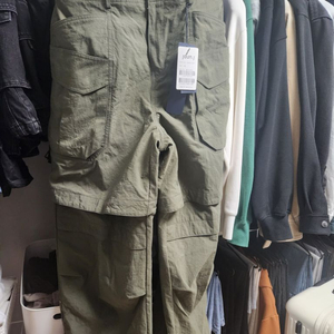 (48) 준지 나일론 디테처블 카고 팬츠 카키