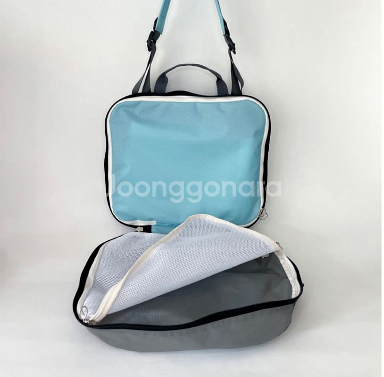 수앤이바나 수트케이스 가방 (베이비블루)--2