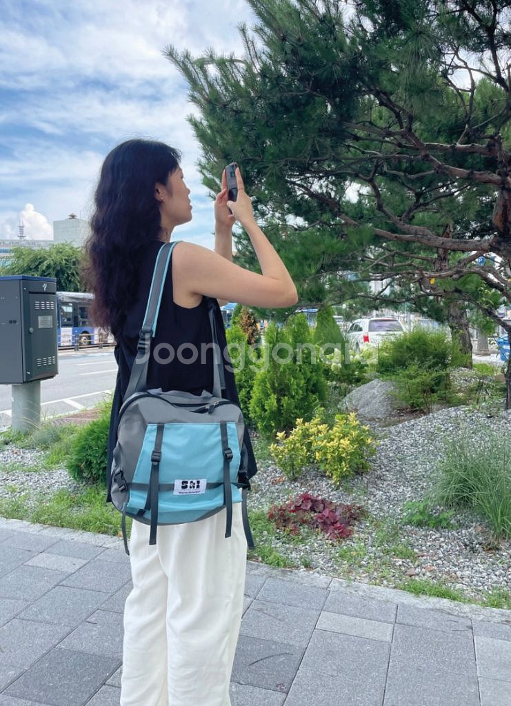 수앤이바나 수트케이스 가방 (베이비블루)--4