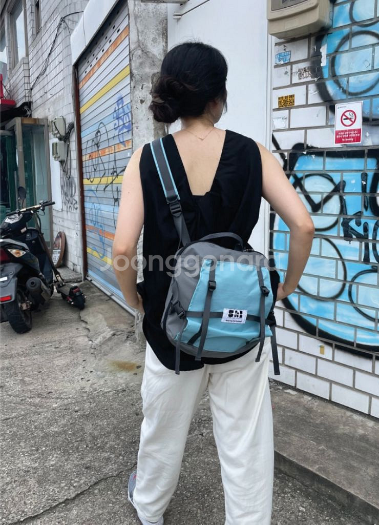 수앤이바나 수트케이스 가방 (베이비블루)--3