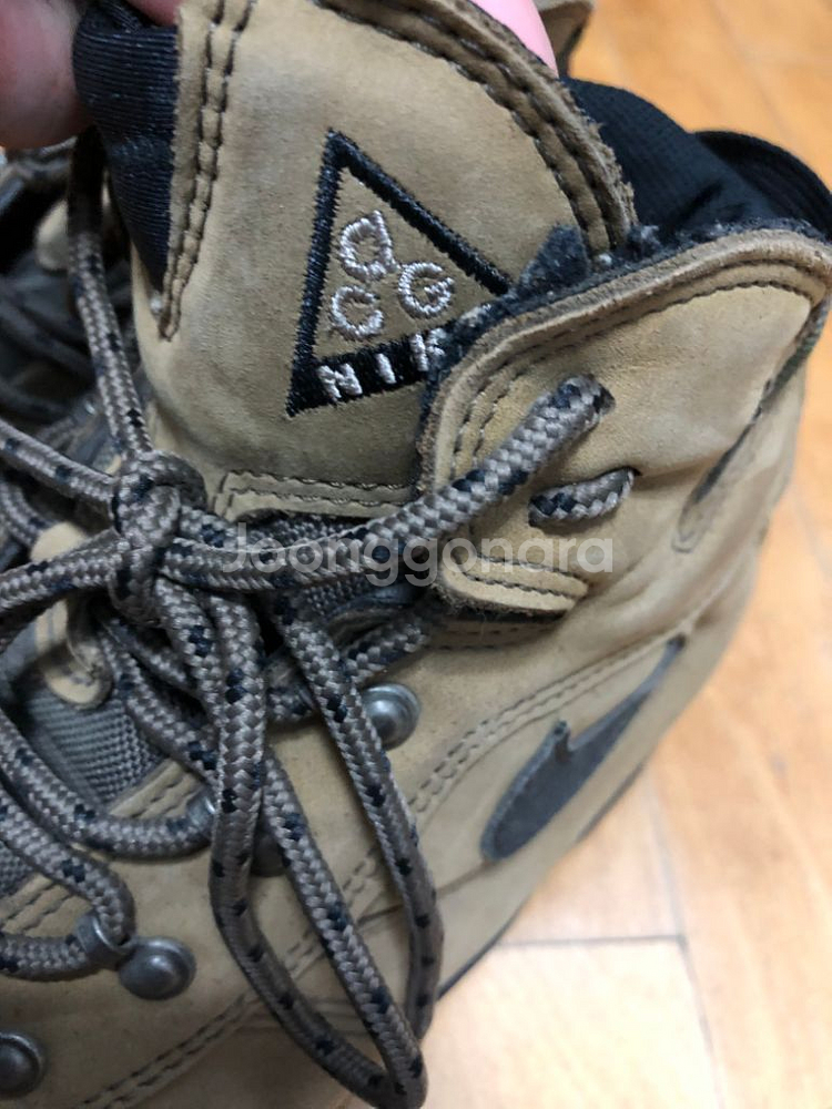나이키 acg 하이킹 슈즈 부츠 탄 그린 275--4