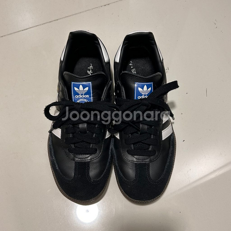 아디다스 삼바 OG 블랙 화이트 검 235--1
